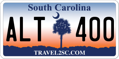 SC license plate ALT400