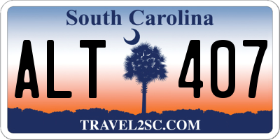 SC license plate ALT407