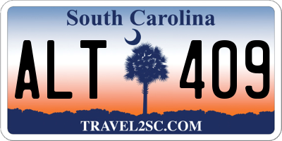 SC license plate ALT409