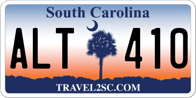 SC license plate ALT410