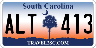 SC license plate ALT413
