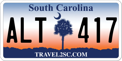 SC license plate ALT417