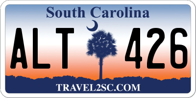SC license plate ALT426