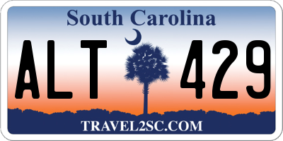 SC license plate ALT429