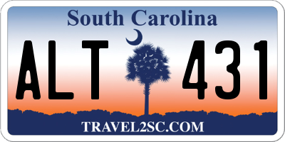 SC license plate ALT431