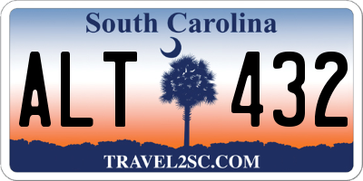SC license plate ALT432