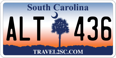 SC license plate ALT436
