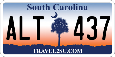 SC license plate ALT437