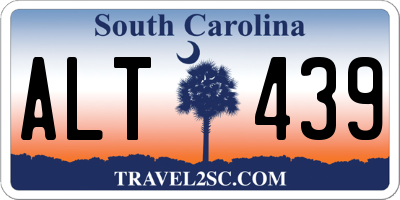 SC license plate ALT439