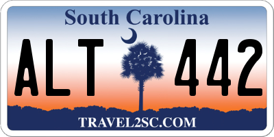 SC license plate ALT442