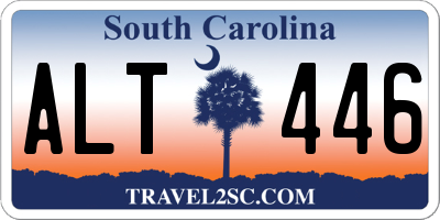 SC license plate ALT446