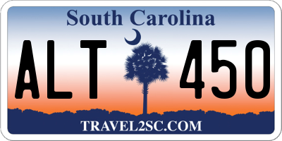 SC license plate ALT450