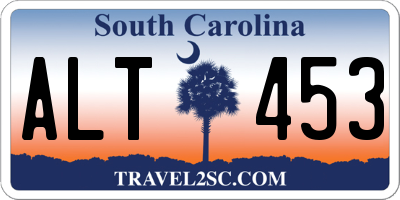 SC license plate ALT453
