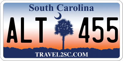 SC license plate ALT455
