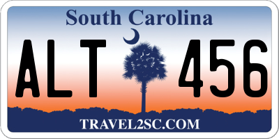 SC license plate ALT456