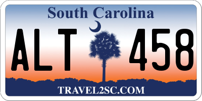 SC license plate ALT458