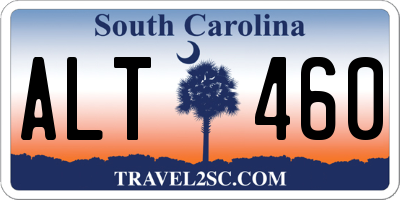 SC license plate ALT460