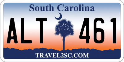 SC license plate ALT461