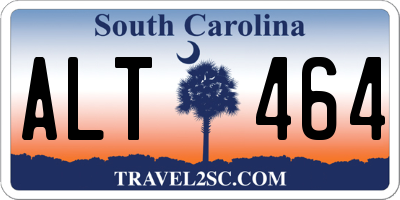 SC license plate ALT464