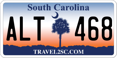 SC license plate ALT468
