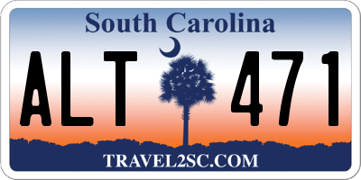 SC license plate ALT471