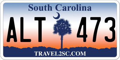 SC license plate ALT473