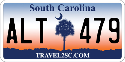 SC license plate ALT479