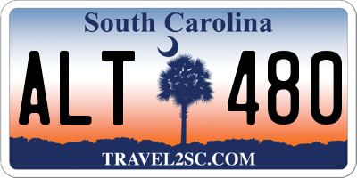 SC license plate ALT480