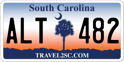 SC license plate ALT482