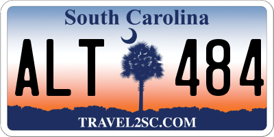 SC license plate ALT484