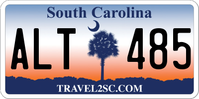 SC license plate ALT485