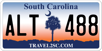 SC license plate ALT488