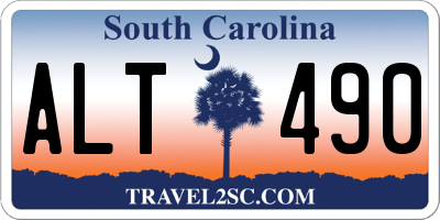 SC license plate ALT490