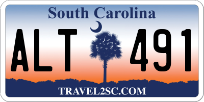 SC license plate ALT491