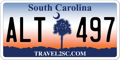 SC license plate ALT497