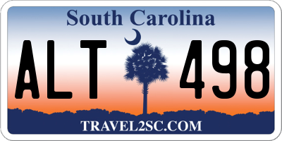 SC license plate ALT498