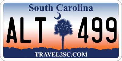 SC license plate ALT499