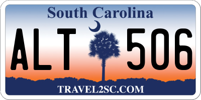 SC license plate ALT506