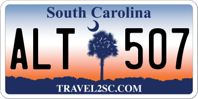 SC license plate ALT507