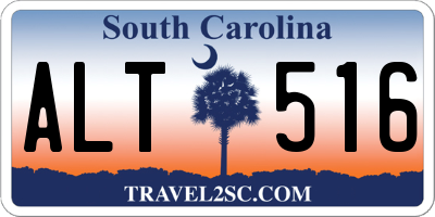 SC license plate ALT516