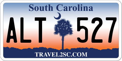 SC license plate ALT527