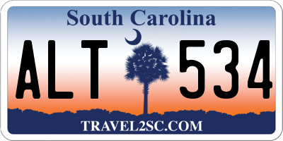 SC license plate ALT534