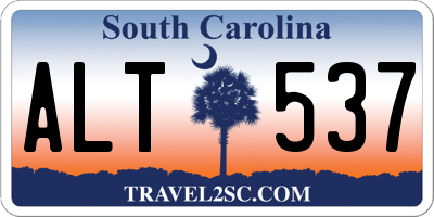SC license plate ALT537