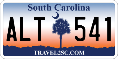 SC license plate ALT541