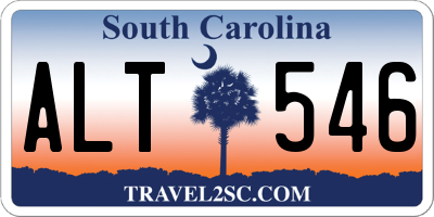 SC license plate ALT546