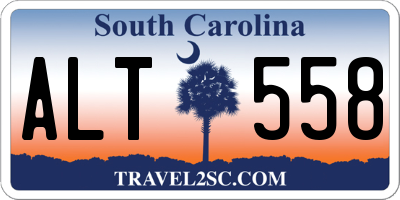 SC license plate ALT558