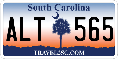 SC license plate ALT565