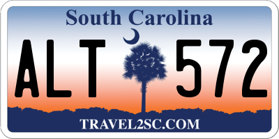SC license plate ALT572