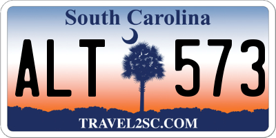 SC license plate ALT573