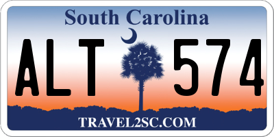 SC license plate ALT574